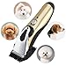 Dog Cat Clippers, ihoven Professional Low Noise Dog Grooming Clippers Rechargeable Cordless Electric Pet Clippers Kit Hair Trimmer Razor Blades with Comb and Scissor for Pets