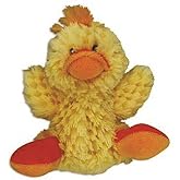 KONG Duckie Plush Squeaker Dog Toy, Yellow, for Extra Small Dogs | Soft Plush Squeaker Toy with a Removable Squeaker &amp; Minimal Stuffing, Great for Easy Fetch &amp; Cuddle Time