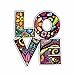 Love Sticker Colorful Watercolor Car Decal by Megan J Designs - Laptop Sticker Window Car Decal Vinyl Sticker