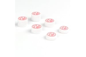 HATIST 6 Pcs Cute Thumb Grip Button Cap Compatible with Playstation 5 (PS5), Playstation 4 (PS5), Xbox One, Xbox Series X/S, Nintendo Switch Pro Controller Joystick Grips Accessories