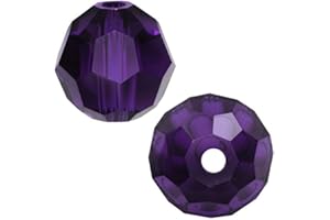 24pcs Adabele Austrian 8mm Faceted Loose Round Crystal Beads Purple Velvet Compatible with 5000 Swarovski Crystals Preciosa SS2R-827