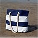 INPLUSER Women's Travel Tote Beach Bag with Large Capacity and Inner Zipper with Rope Handles Tote Bag … (Navy Blue)