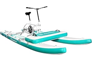 Spatium SUP Pedal Water Bikes Pedal Drive Inflatable Boat Water Bike Inflatable Float Adults Fishing/Cruise on Water Inflatab