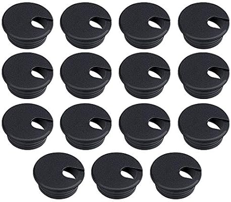 15 Packs Desk Grommet 1 5 Inch 38mm Cable Hole Cover Grommet Plastic Wire Cord Grommet Black Amazon Com Industrial Scientific