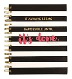 Eccolo World Traveler Lifesaver Wire-O Organizer Journal, 8 x 8", It's Done (T431B)