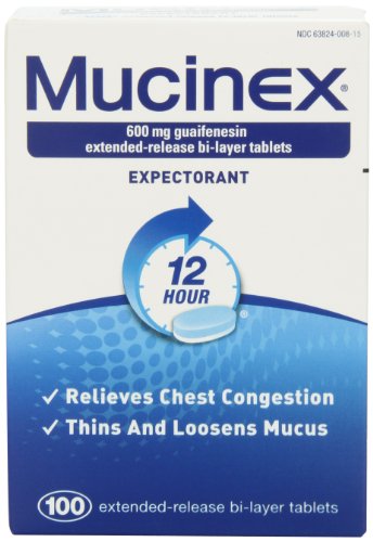 Mucinex SE 12 Hr Chest Congestion Expectorant, Tablets, 100ct