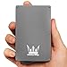 RFID Blocking Credit Card Holder By America Kings, Aluminum Slim Wallet, Credit Card Holder for All Kind Of Cards, With One Click All 6 Cards Slide Out, In A Nice Gift For Fathers Day, (Space Gray)