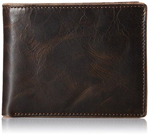 Fossil men s anderson bifold with flip id, black, one size