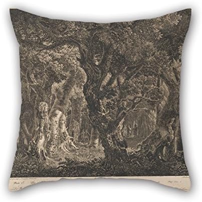 MeiGi Oil Painting Edward Rooker - The Magicians Marching Off After The Success Of Their Incantations Throw Cushion Covers 16 X 16 Inches / 40 By 40 Cm Best Choice For Club,outdoor,drawing Room,dan