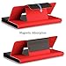 IVSO Case with Keyboard for Samsung Galaxy Tab S3 9.7, Ultra-Thin Detachable Keyboard Portfolio Stand Case/Cover for Samsung Galaxy Tab S3 9.7-Inch Tablet w/ S Pen SM-T820/SM-825 (Red)