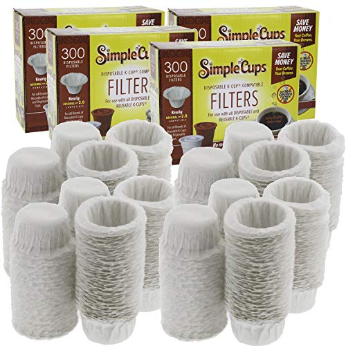 Disposable Filters Compatible with Keurig Brewers 1200 Replacement Single Serve Paper Filters