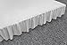 Bed Ruffle Skirt (King, White) Brushed Microfiber Bed Wrap with Platform - Easy Fit Gathered Style 3 Sided Coverage by Utopia Bedding