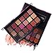 Pressed Pigmented 18 Color Eyeshadow Palette Velvet Matte Glitter Smoky Eye Makeup Palette 10 Matte + 8 Shimmery Eye Shadow