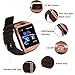 Aipker Smart Watches with SIM Card Slot Bluetooth Notification (DZ09 Gold)