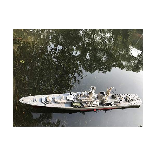 2.4G großes funkgesteuertes Kriegsschiff Schlachtschiff RC Schiff 30.7 Zoll Gehen auf dem Wasser Seen Pool Flüsse Hobby…