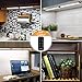 Albrillo LED Under Cabinet Lighting Remote Control, Dimmable 12W 900lm Under Counter Lights for Kitchen Shelf, Cupboard, Natural White 5000K, 3 Pack