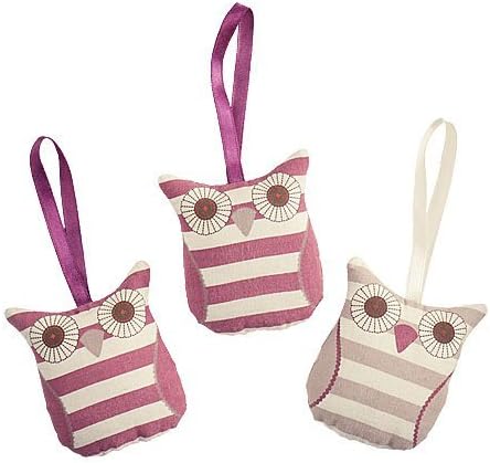 Olivia Owl set of 3 scented hanging fresheners
