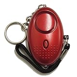 EPOSGEAR Metallic Red Mini Minder Loud Personal Staff Panic Rape Attack Safety Security Alarm with Flashlight 140db - Secured by Design Approved (UK Police Preferred Specification)