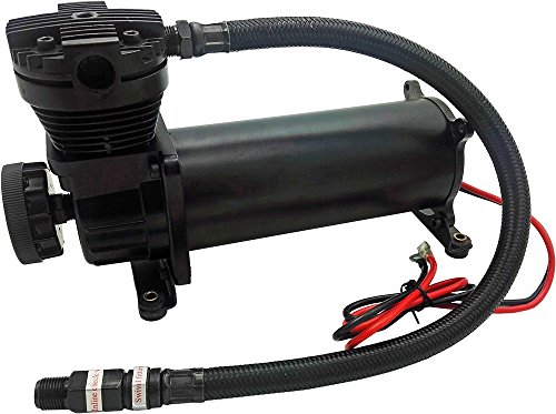 Vixen Air Suspension Kit for Truck/Car Bag/Air Ride/Spring. On Board System- 200psi Compressor, 4 Gallon Tank. for Boat Lift,Towing,Lowering,Leveling Bags,Onboard Train Horn,Semi/SUV VXO4841B