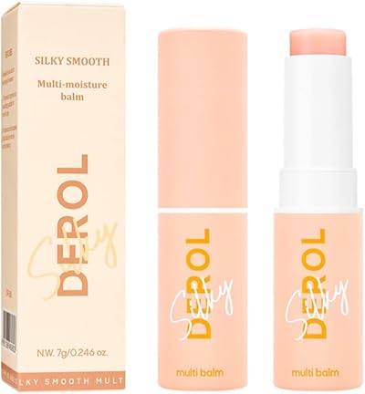 HQDA Multi Balm Stick 2pcs Hydrating Moisturizing Solid Cream for Face Lips Eyes