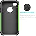 Tekcoo Compatible for iPhone 4S Case/iPhone 4 / 4G Cover, [Tmajor] Shock Absorbing Hybrid Best Impact Defender Rugged Slim Grip Bumper Cover Shell Plastic Outer & Rubber Silicone Inner [Green/Black]