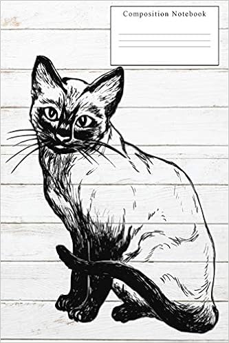 Buy Siamese Cat Journal College Rule Line Composition Notebook