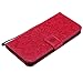 S8 Plus Case,Samsung Galaxy S8 Plus Cover,SMYTU Premium Emboss Sunflower Flip Wallet Shell PU Leather Magnetic Cover Skin with Wrist Strap Case(Red)
