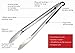 StarPack Premium Grill, BBQ & Kitchen Tongs 12-Inch, Stainless Steel Tips, High Heat Resistant For Cooking and Serving (Gray Black)