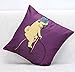 Queen's designer Cotton Linen Square Decorative Throw Pillow Case Personalized Cushion Cover Cute Animal Lion and Jellyfish Riding a Bicycle 18