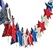 Fun Express - Foil Patriotic Star Garland for Fourth of July - Party Decor - Hanging Decor - Garland - Fourth of July - 1 Piece