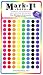 Medium 1/4" removable Mark-it brand dots for maps, reports or projects - eight color pack