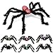 Erholi Halloween Solid Decorations Simulation Plush Spider Decorative Props Photobooth Props(75 x 75cm/29.5 x 29.5inch)