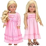 Sophia's 18 Inch Doll Clothes Nightgown and Dressing Gown | Light Pink Peignoir & Nightgown, Made to fit Your Favorite 18 Inch American Doll!