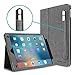 iPad Pro 9.7 Case, [Corner Protection] CaseCrown Bold Standby Pro (Canvas Charcoal Gray) w/Apple Pencil Holder for iPad Pro 9.7 Inch 2016 - Sleep/Wake, Hand Grip, Multi-Angle Viewing Stand