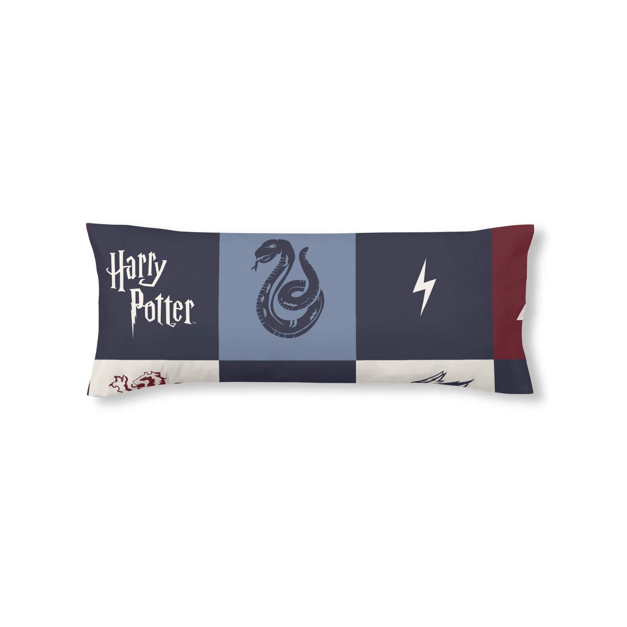 BELUM | Harry Potter Pillowcase, 100% Cotton Pillowcase, Hogwarts Model, Blue Plaid 50 x 80 cm.