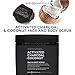 Body Essentials Activated Charcoal & Coconut Scrub - Remove Dirt & Toxins - Renew & Nourish Skin - Coconut Milk - Dead Sea Salt - 100% Natural Ingredients - Paraben/Sulfate Free