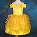 Dressy Daisy Girls' Princess Costume Fancy Dresses up Halloween Party Size 5-6 Gold