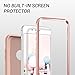 iPhone 8 Plus Case, iPhone 7 Plus Case, YOUMAKER Rose Gold Full Body Heavy Duty Protection Shockproof Case Cover for Apple iPhone 8 Plus 2017/iPhone 7 Plus 5.5 inch Without Screen Protector (RG/Pink)