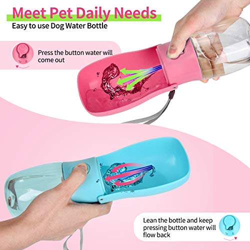 MGLIMZ Dog Water Bottle,Foldable Pet Portable Water Dispenser Dogs