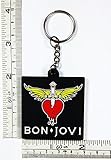 BON JOVI music Keychain Key ring Rubber Music Band Pop Rock Punk Heavy Metal Ideal for Birthday Gift