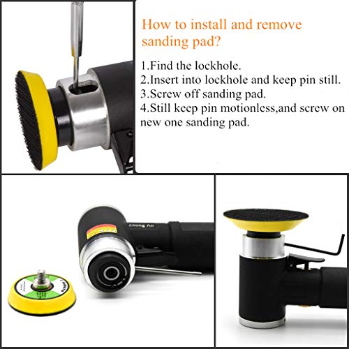 2 3inch Mini Orbital Sander da sander Air Dual Action Sander Air Polisher Super Smooth and