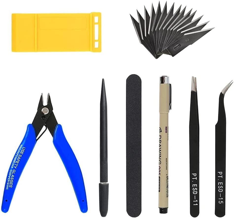 MMOBIEL 21 Pcs Gundam Model Tool Kit Hobby Building Craft Set for Professional Model Building, Repair and Fixing