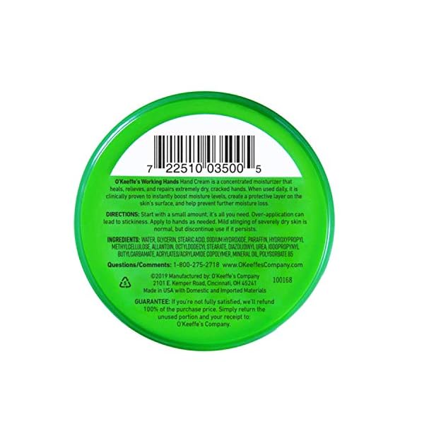 OKeeffes-Working-Hands-Hand-Cream-96g-Jar O’Keeffe’s Working Hands, 96g Jar - Hand Cream for Extremely Dry, Cracked Hands | Instantly Boosts Moisture Levels…
