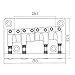 Kmise A2989 Bass Guitar Bridge