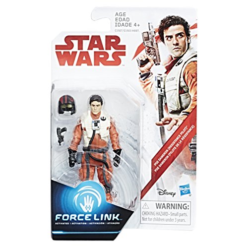 Star Wars: The Last Jedi Poe Dameron (Resistance Pilot) Force Link Figure 3.75 Inches