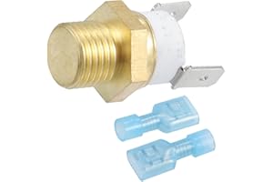 Motoforti Universal Automotive Radiator Engine Cooling Fan Temperature Thermo Sensor Switch 1/4'' NPT 165-180 Degrees on 144 