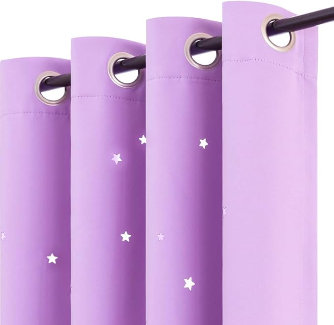 Nursery Blackout Curtains Kids Room Darkenings for Bedroom