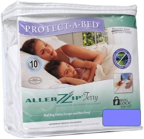AllerZip Waterproof Bed Bug Proof Zippered Bedding Encasement, Twin XL DEEP Size (Fits 11" - 18" Deep)