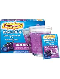Alacer Emergen-C Ayuda al sistema inmune con Vitamina D arándano acai, 30 paquetes, 128835, 1, 1