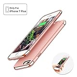 iPhone 7 Plus Battery Case ,Joyroom Ultra Slim Extended Battery Case for iPhone 7 Plus with 3500mAh Capacity Portable Charger Case (Rose Gold)